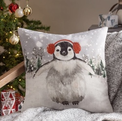 Snowy Penguin Cushion