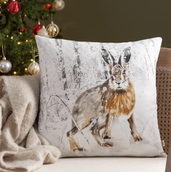 Snowy Hare Cushion